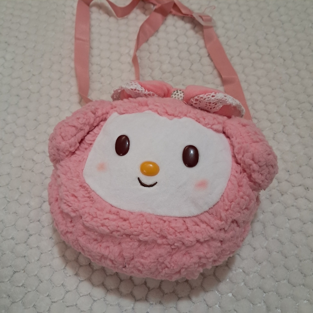 My Sweet Piano Cute Pink Kids   Crossbody Bag  Plush New No Tag